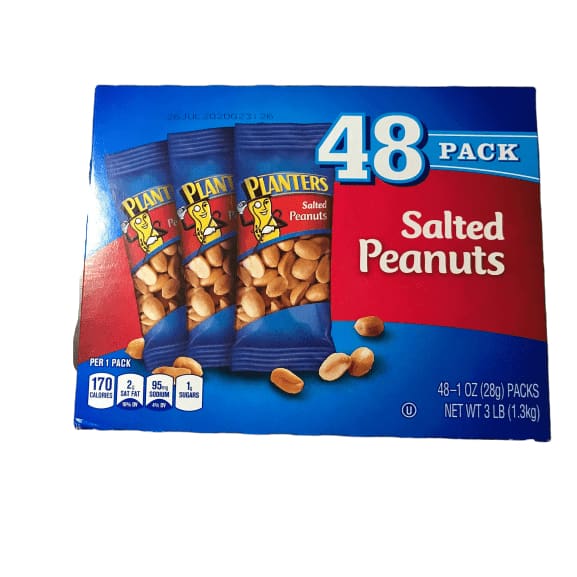 Planters Salted Peanuts, 1 oz, 48 count - ShelHealth.Com
