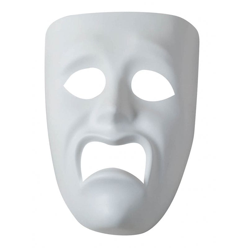 Plastic Mask Sad Face (Pack of 8) - Art & Craft Kits - Dixon Ticonderoga Co - Pacon