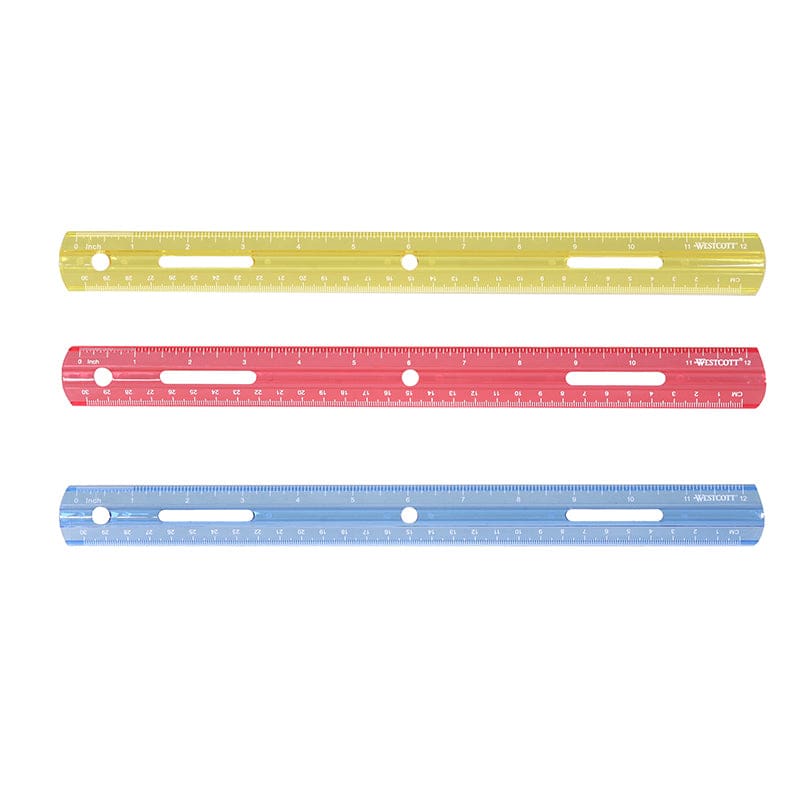 Plastic Ruler 12In (Pack of 12) - Rulers - Acme United Corporation