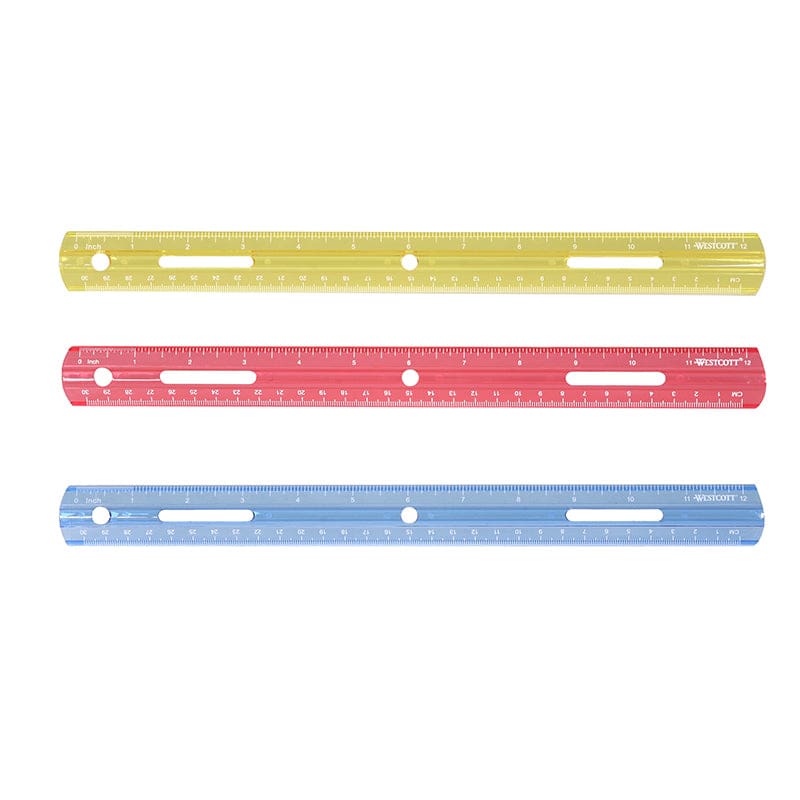 Plastic Ruler 12In (Pack of 12) - Rulers - Acme United Corporation