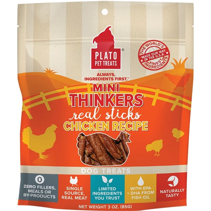 Plato Dog Mini Thinkers Chicken 3Oz - Pet Supplies - Plato