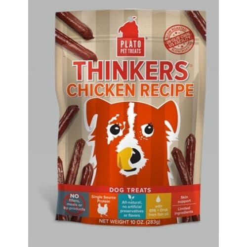 Plato Dog Treats Thinkers Chicken Sticks 10Oz - Pet Supplies - Plato