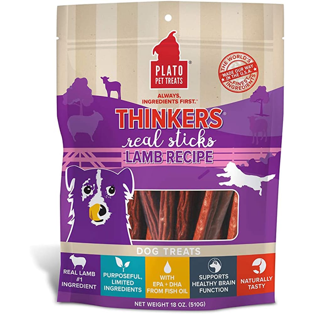 Plato Original Real Strips Lamb 18Oz - Pet Supplies - Plato