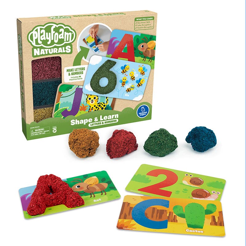 Playfoam Naturals Letters & Numbers (Pack of 2) - Foam - Learning Resources