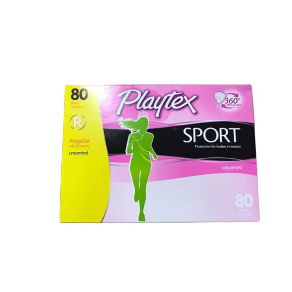 Playtex Sport Regular Tampons, 80 ct. - ShelHealth.Com