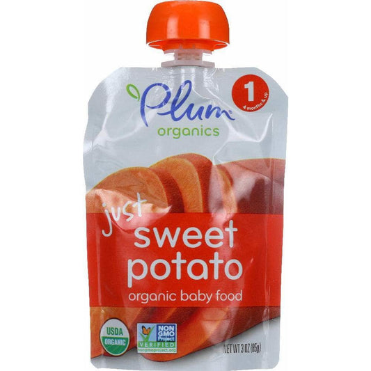 PLUM ORGANICS Plum Organics Just Sweet Potato Baby Food, 3 Oz