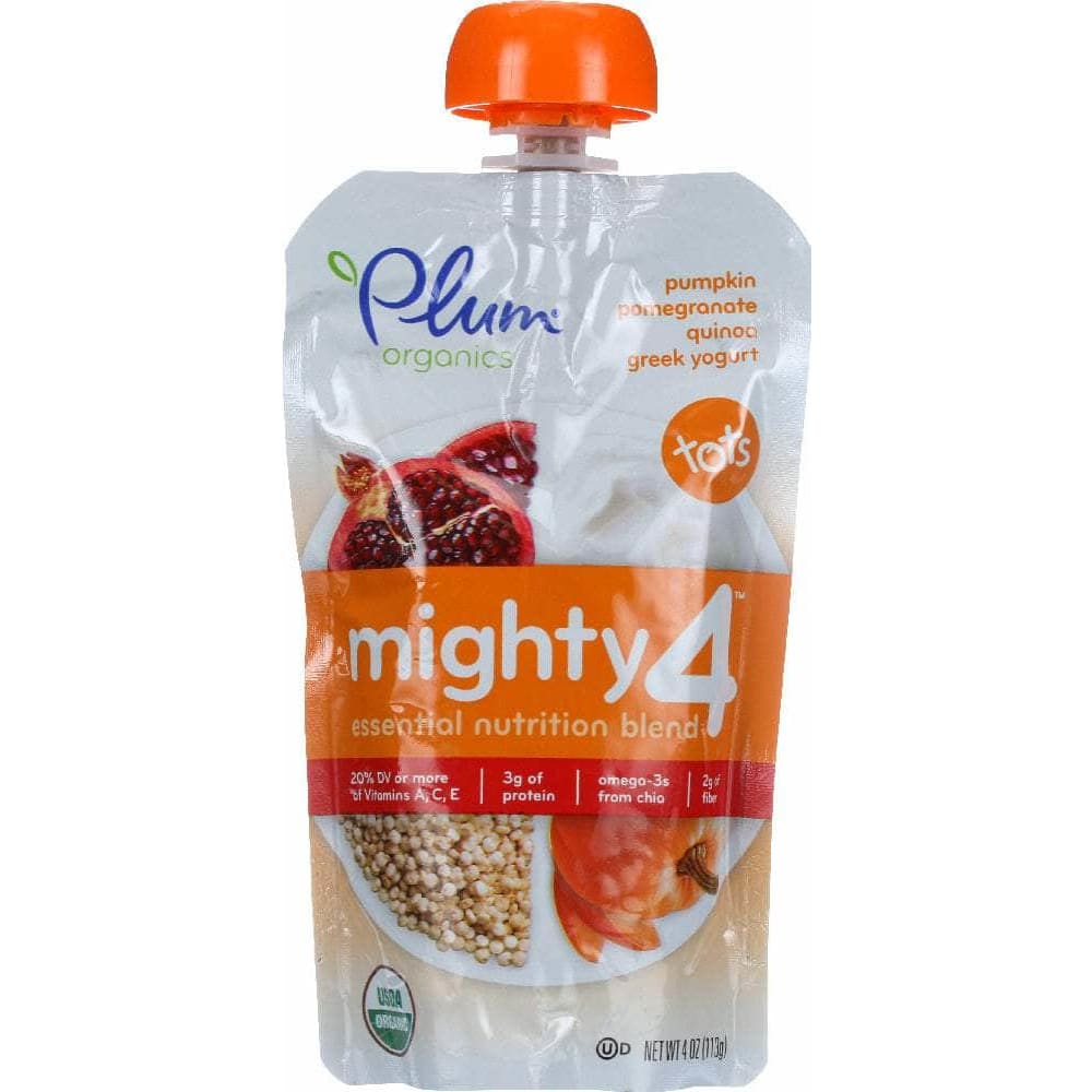 Plum Organics Plum Organics Mighty 4 Pumpkin Pomegranate Quinoa Greek Yogurt, 4 oz