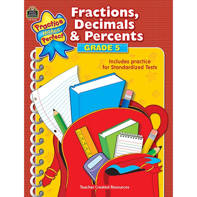 Pmp Fractions Decimals & Percents G Gr 5 (Pack of 10) - Activity Books - Teacher Created Resources