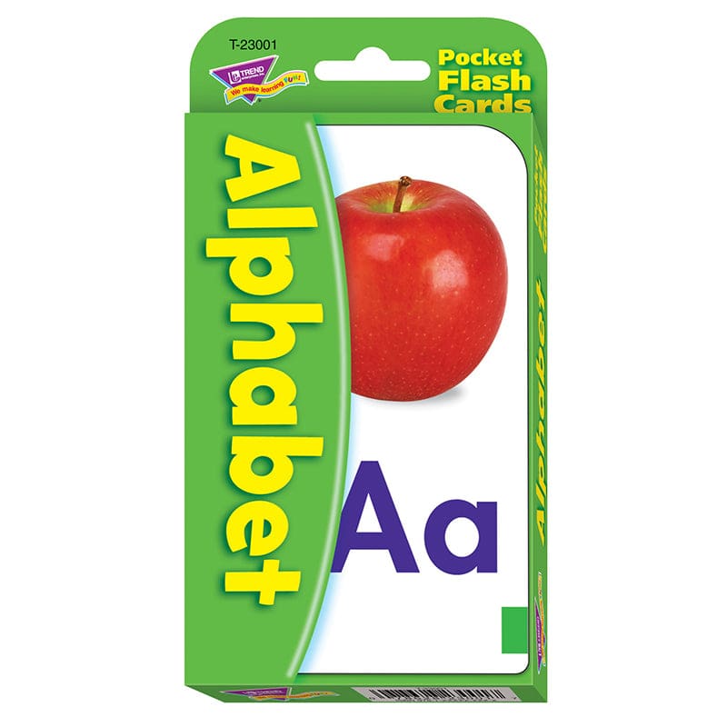 Pocket Flash Cards Alphabet 56-Pk 3 X 5 Two-Sided Cards (Pack of 10) - Letter Recognition - Trend Enterprises Inc.