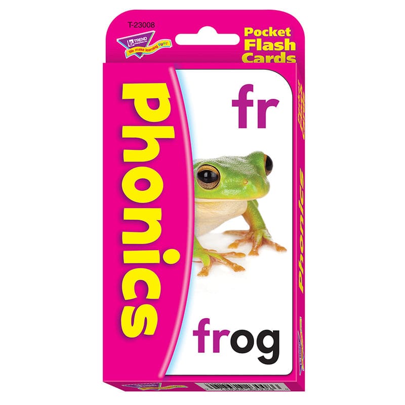 Pocket Flash Cards Phonics 56-Pk 3 X 5 Two-Sided Cards (Pack of 10) - Phonics - Trend Enterprises Inc.