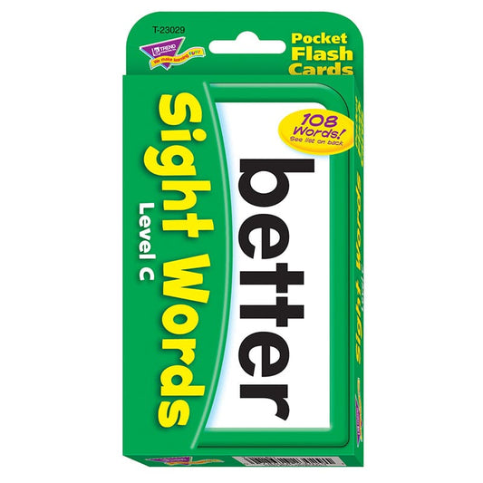 Pocket Flash Cards Sight Words C (Pack of 10) - Sight Words - Trend Enterprises Inc.