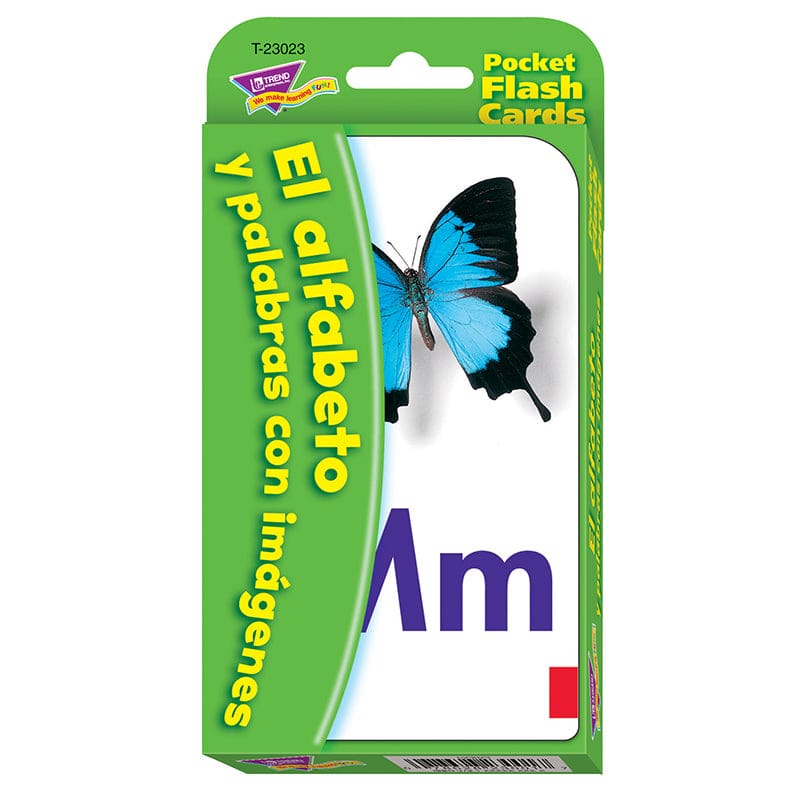 Pocket Flash Cards Spanish Alpha (Pack of 10) - Flash Cards - Trend Enterprises Inc.