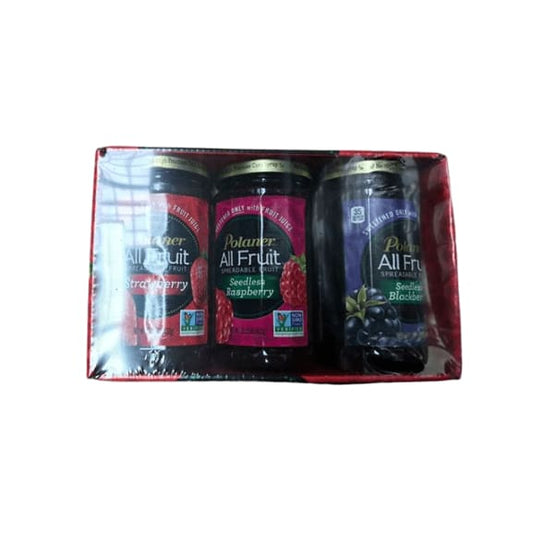 Polaner All Fruit Non-GMO Spreadable Fruit, Assorted Flavors, 15.25 oz (Pack of 3) - ShelHealth.Com