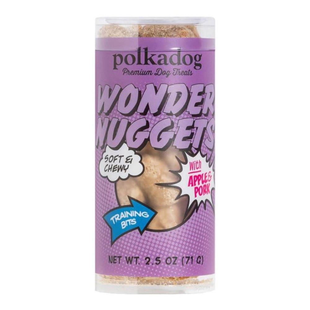 Polka Dog Wonder Nuggets Pork Apple Mini 2.5Oz - Pet Supplies - Polka