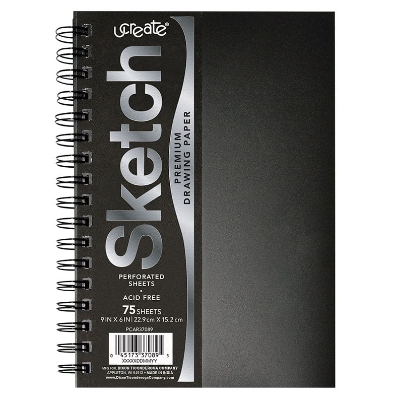 Poly Cover Sketch Book Heavyweight 9In X 6In 75 Sheets (Pack of 6) - Drawing Paper - Dixon Ticonderoga Co - Pacon