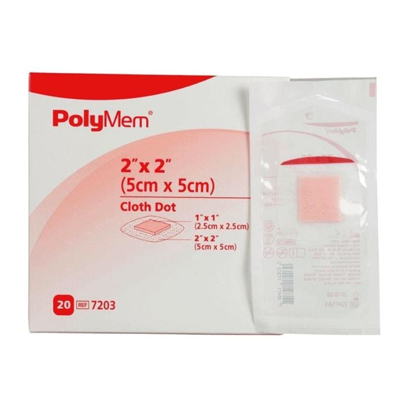 Polymem Polymem Cloth Dot Dressing 2In (Pack of 6) - Wound Care >> Advanced Wound Care >> Foam Dressings - Polymem