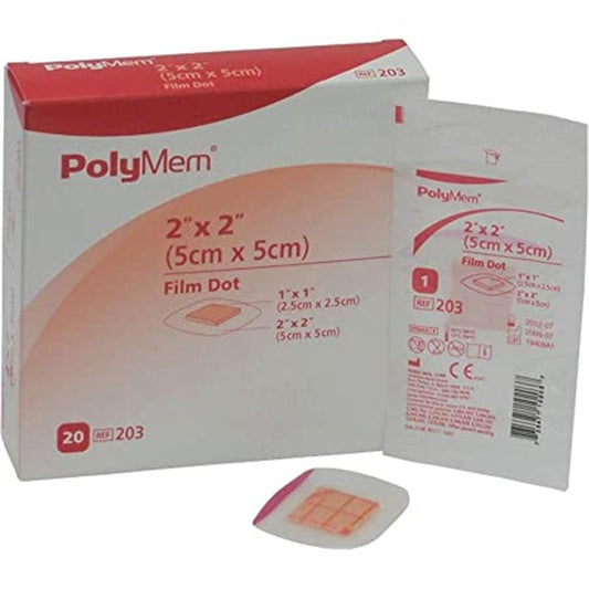 Polymem Polymem Film Dot 2 X 2 Box of 20 - Wound Care >> Advanced Wound Care >> Film Dressings - Polymem