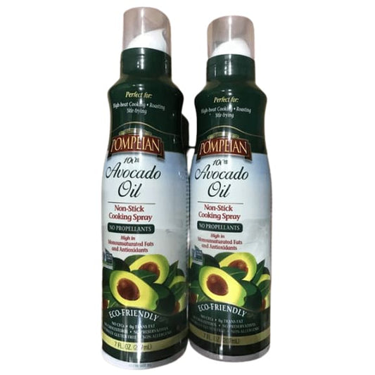 Pompeian 100% Avocado Oil Cooking Spray, 2 x 7 oz. - ShelHealth.Com