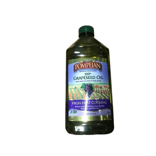 Pompeian 100% Grapeseed Oil High-Heat Cooking, 68 oz - ShelHealth.Com