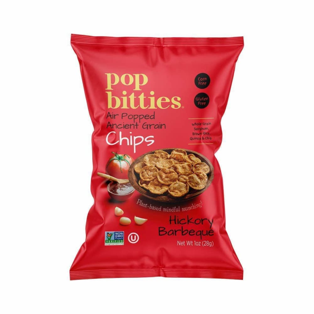 POP BITTIES Pop Bitties Chips Hickory Barbeque, 1 Oz