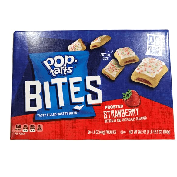 Pop-Tarts Bites, Frosted Strawberry, (28.2 oz, 20 ct.) - ShelHealth.Com