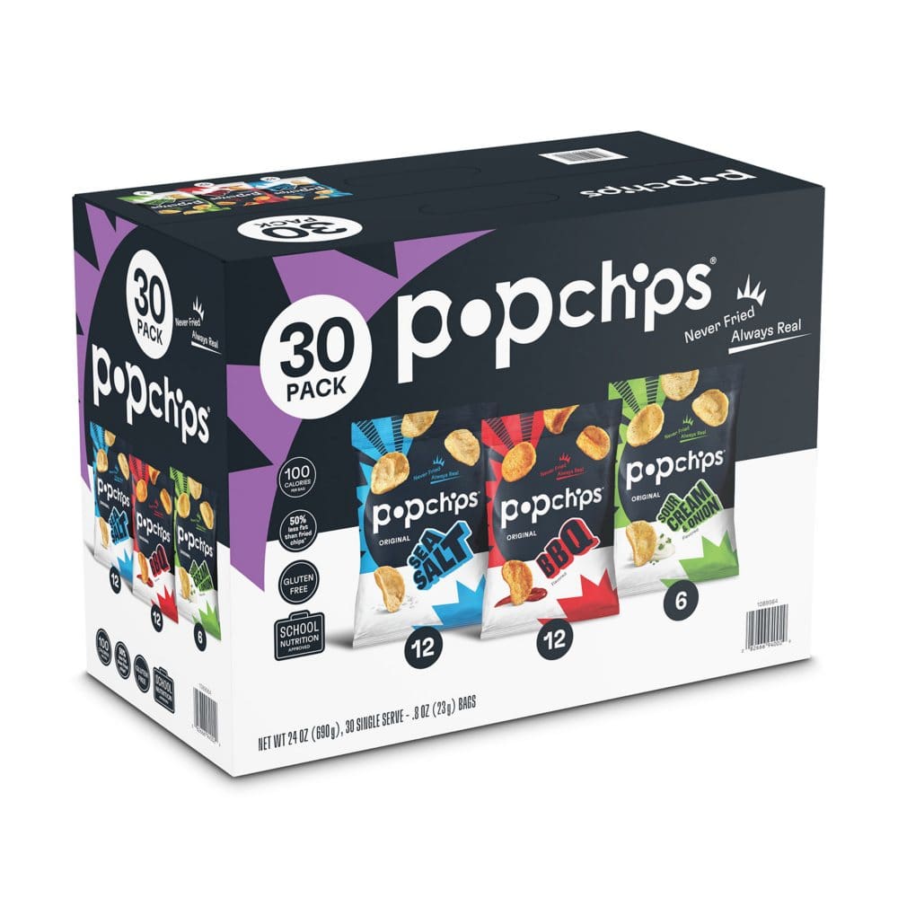 Popchips Variety Box (0.8 oz. 30 ct.) - Bulk Pantry - Popchips Variety