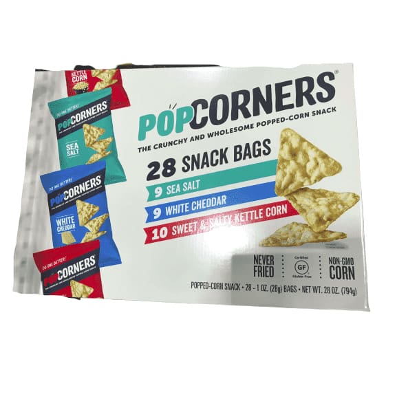 Popcorners Flavor Variety Pack, 28 Count - ShelHealth.Com