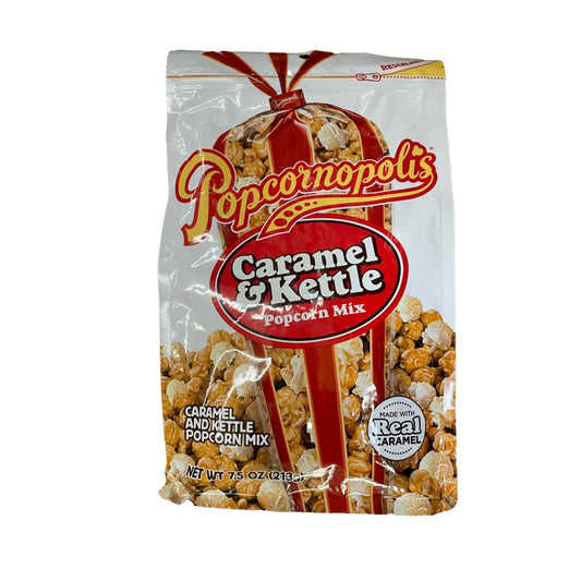 Popcornopolis Caramel & Kettle Popcorn Mix 7.5 oz. - Popcornopolis