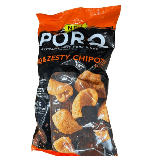 PORQ PORQ  BBQ & CHESTY Chipotle Pork Rinds, 4 oz.
