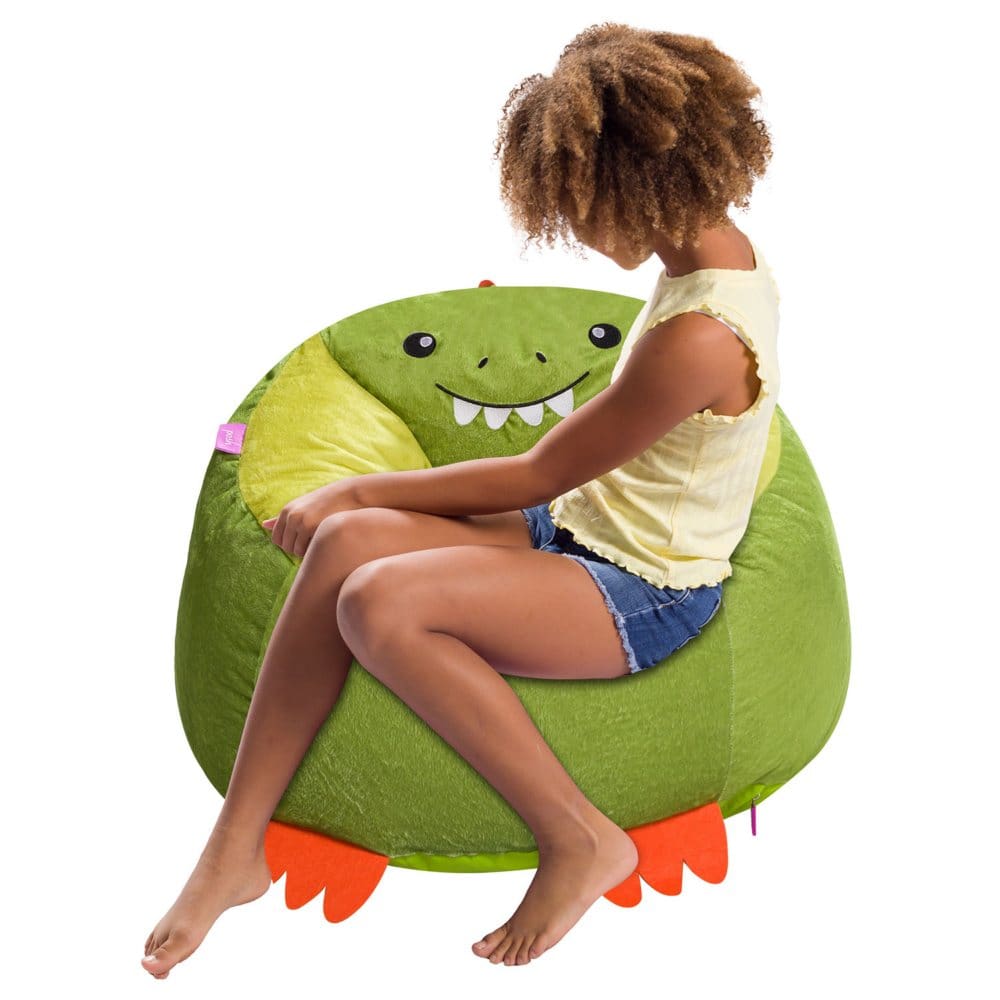 Posh Creations Dinosaur Bean Bag Chair for Kids - Kids Furniture - Posh