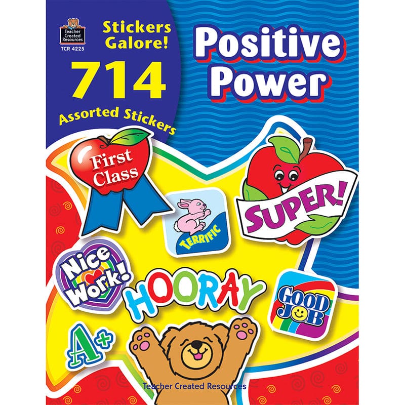 Positive Power Sticker Book 714Pk (Pack of 3) - Motivational - Teacher Created Resources