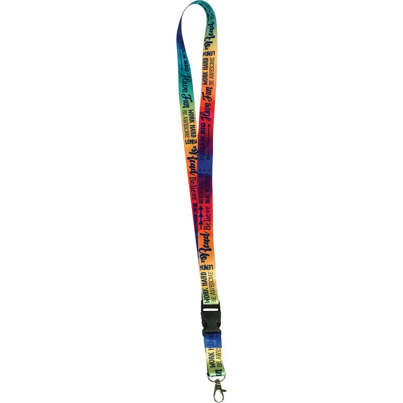 Positive Saying Watercolor Lanyard (Pack of 10) - Accessories - Teacher Created Resources