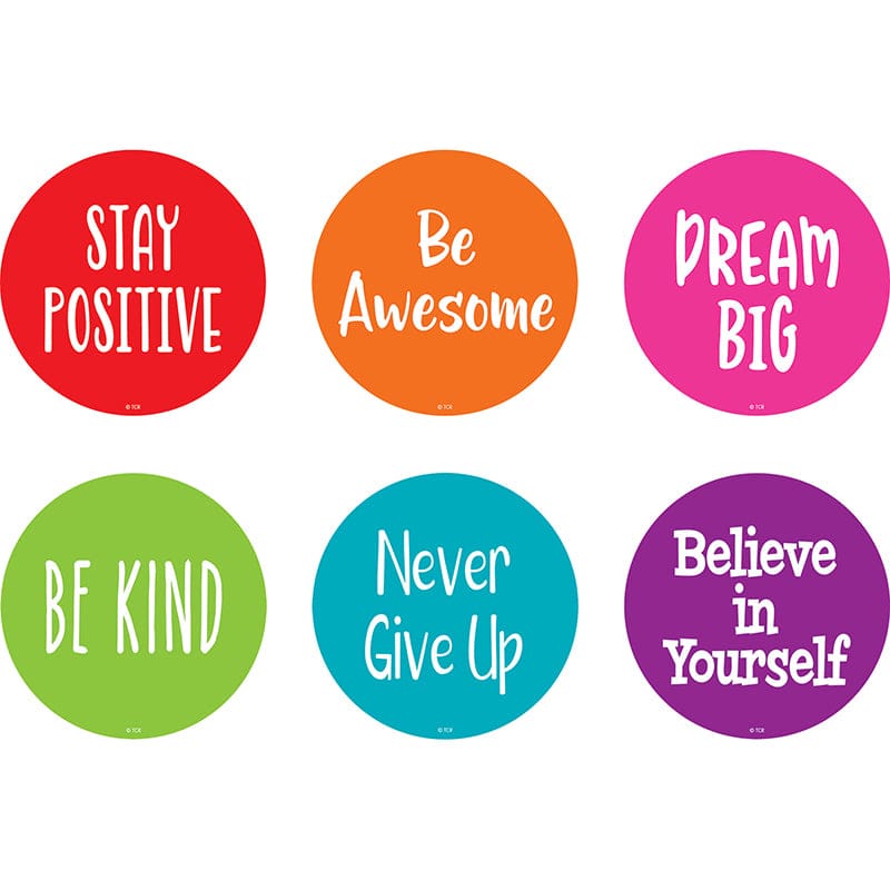 Positive Sayings Floor Markers 4 Spot On (Pack of 6) - Classroom Management - Teacher Created Resources