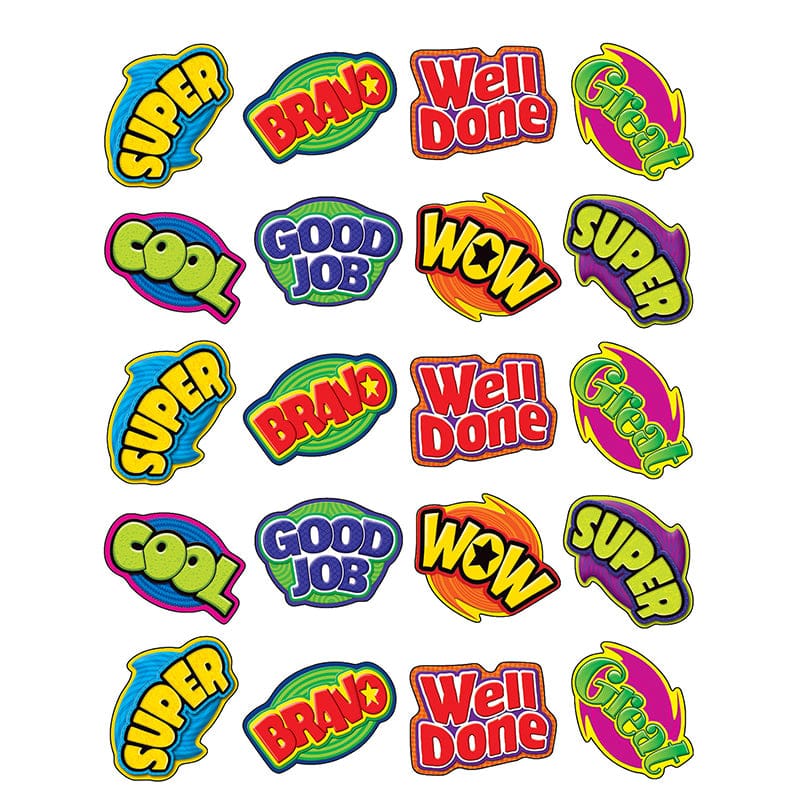 Positive Words Stickers (Pack of 12) - Stickers - Teacher Created Resources