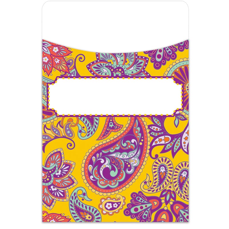 Positively Paisley Library Pockets (Pack of 10) - Library Cards - Eureka