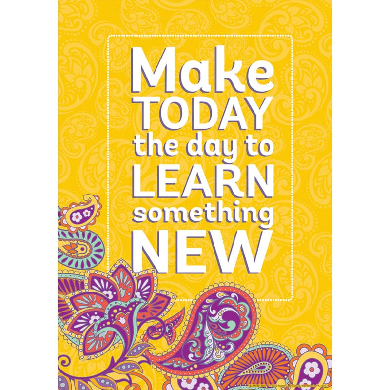 Positively Paisley Make Today The Day Posters (Pack of 12) - Motivational - Eureka