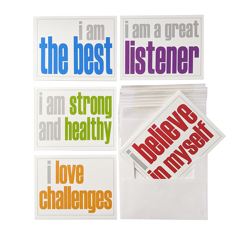 Positivity Set Note Cards with Env 2 Ea Of 5 Titles (Pack of 6) - Postcards & Pads - Inspired Minds