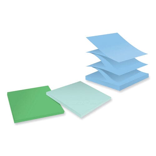 Post-it 100% Recycled Paper Super Sticky Notes 3 X 3 Oasis 70 Sheets/pad 6 Pads/pack - School Supplies - Post-it® Notes Super Sticky