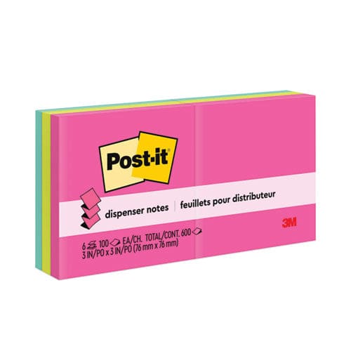 Post-it Dispenser Notes Original Pop-up Refill 3 X 3 Poptimistic Collection Colors 100 Sheets/pad 6 Pads/pack - School Supplies - Post-it®