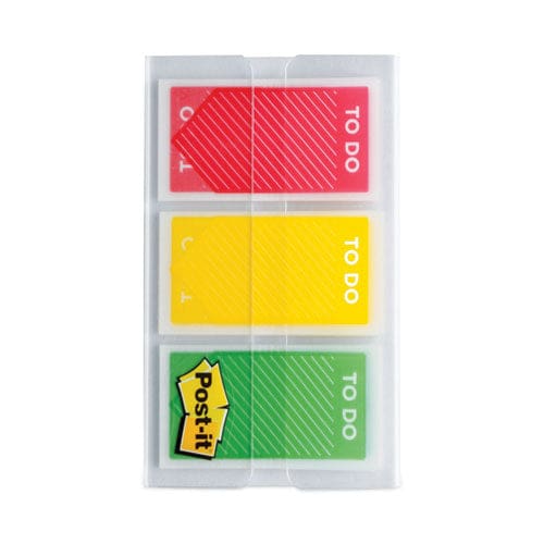 Post-it Flags Arrow Message 1 Prioritization Page Flags to Do Red/yellow/green 20 Flags/dispenser 3 Dispensers/pack - Office - Post-it®