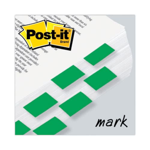 Post-it Flags Marking Page Flags In Dispensers Green 50 Flags/dispenser 12 Dispensers/pack - Office - Post-it® Flags