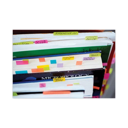 Post-it Flags Page Flags In Portable Dispenser Assorted Primary 20 Flags/color 100 Flags/pack - Office - Post-it® Flags