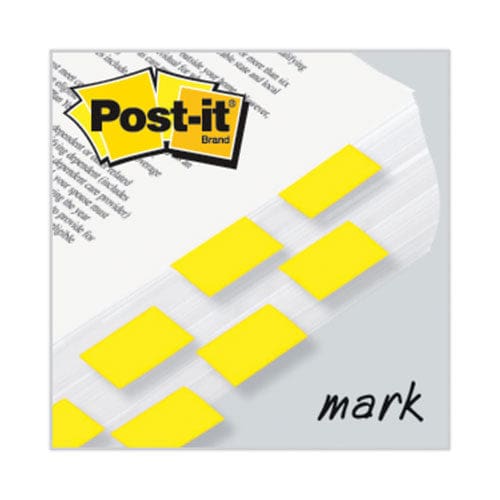 Post-it Flags Standard Page Flags In Dispenser Yellow 50 Flags/dispenser 2 Dispensers/pack - Office - Post-it® Flags
