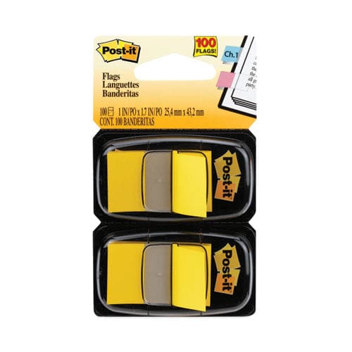 Post-it Flags Standard Page Flags In Dispenser Yellow 50 Flags/dispenser 2 Dispensers/pack - Office - Post-it® Flags
