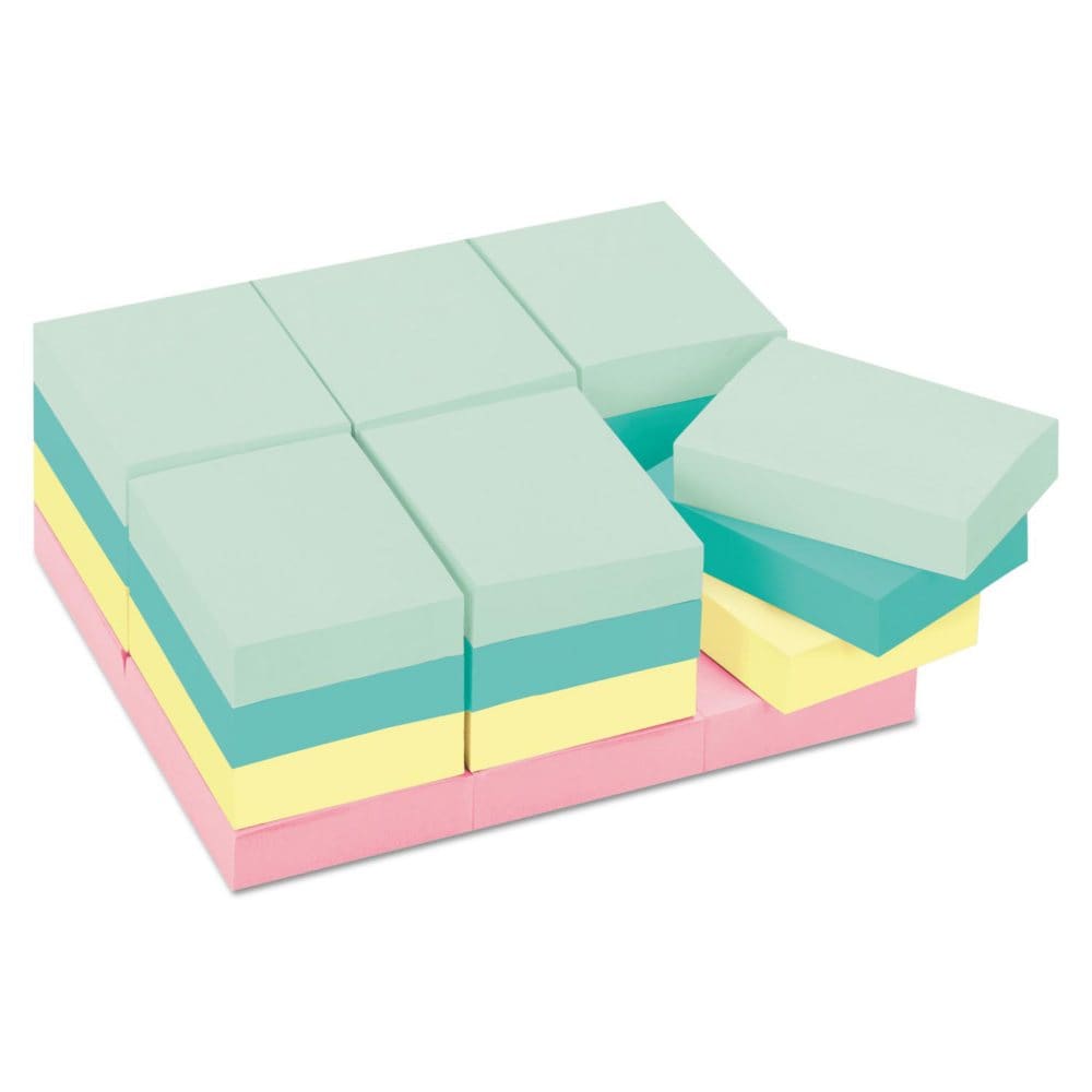 Post-it Notes Original Pads in Marseille Colors Value Pack 1-1/2x2x24/PK 24/Pack - Self-Stick Notes & Flags - Post-it
