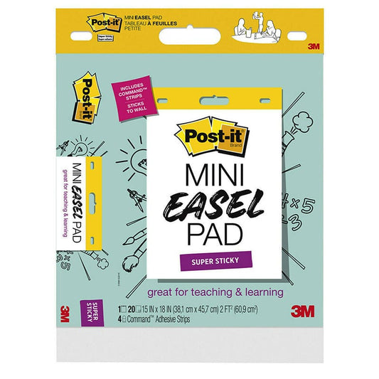 Post It Super Sticky Mini Easel Pad (Pack of 2) - Easel Pads - 3M Company
