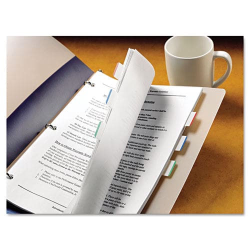 Post-it Tabs 1 Lined Tabs 1/5-cut Lined Assorted Colors 1 Wide 66/pack - Office - Post-it® Tabs