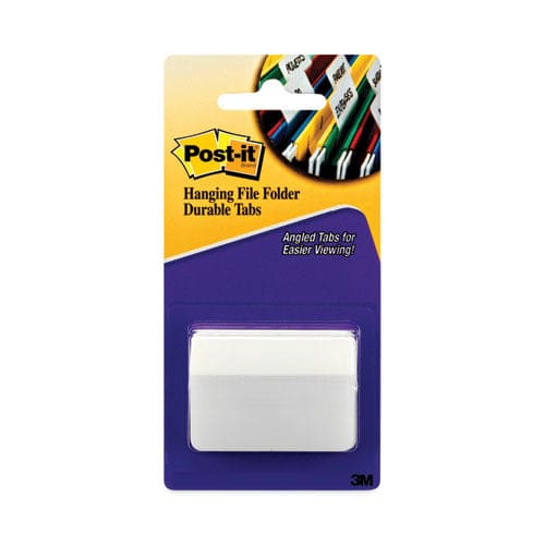 Post-it Tabs Angled Color Bar Tabs 1/5-cut White 2 Wide 50/pack - Office - Post-it® Tabs
