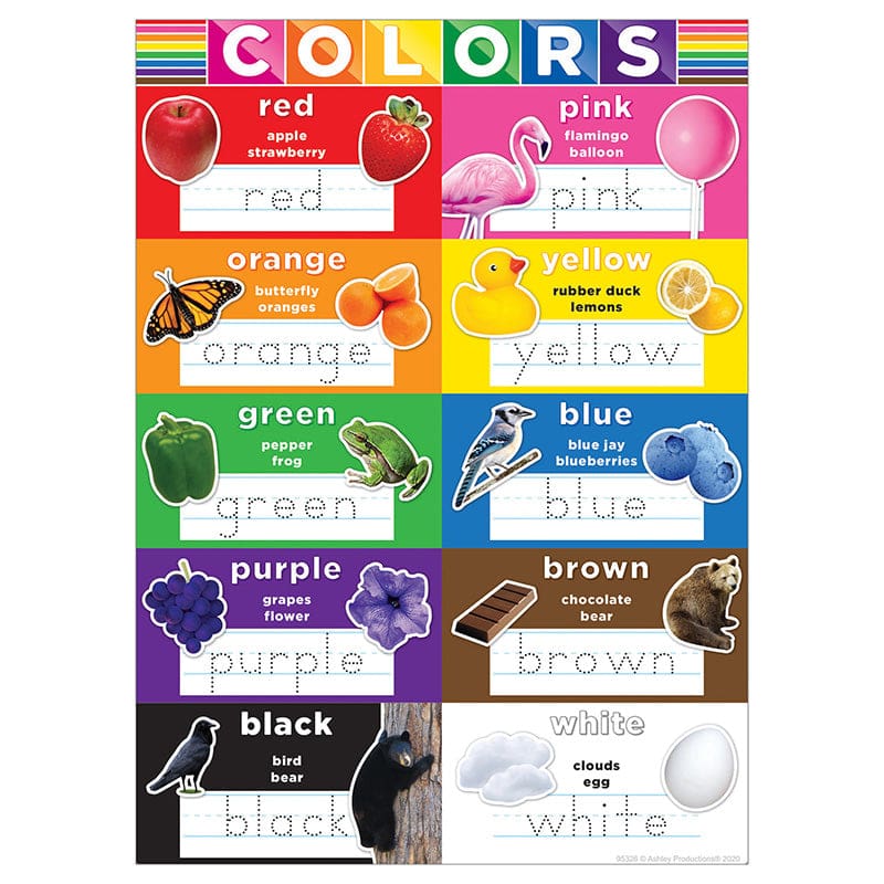 Postermat Pals Smart Poly Colors (Pack of 12) - Classroom Theme - Ashley Productions