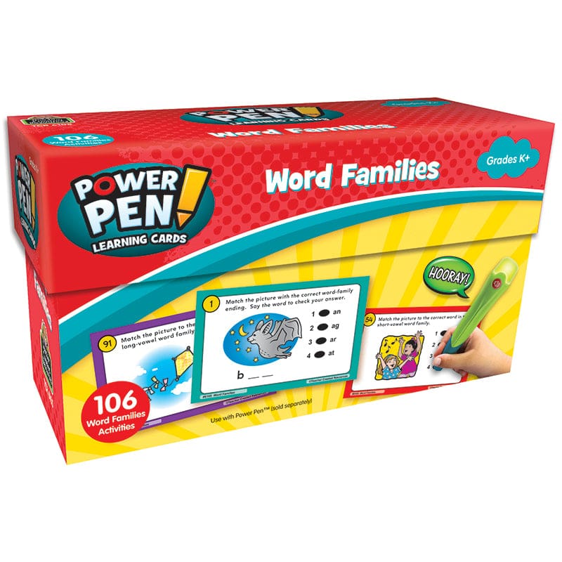 Power Pen Learning Cards Word Families (Pack of 3) - Word Skills - Teacher Created Resources